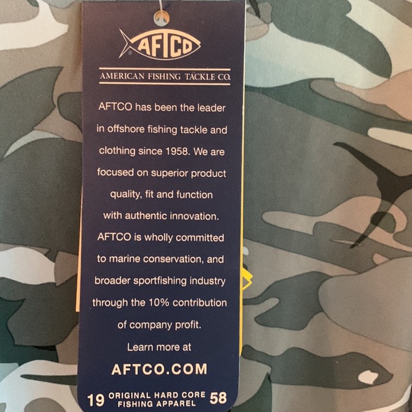 NWT Aftco Caster Long Sleeve Sun Shirt Size Small - Picture 7 of 9